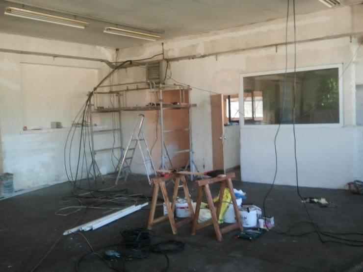 Salle de danse début des travaux